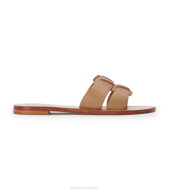 Sandalen| de Tony Bianco Frauen Wohnungen erzwingen Kamel 4624612